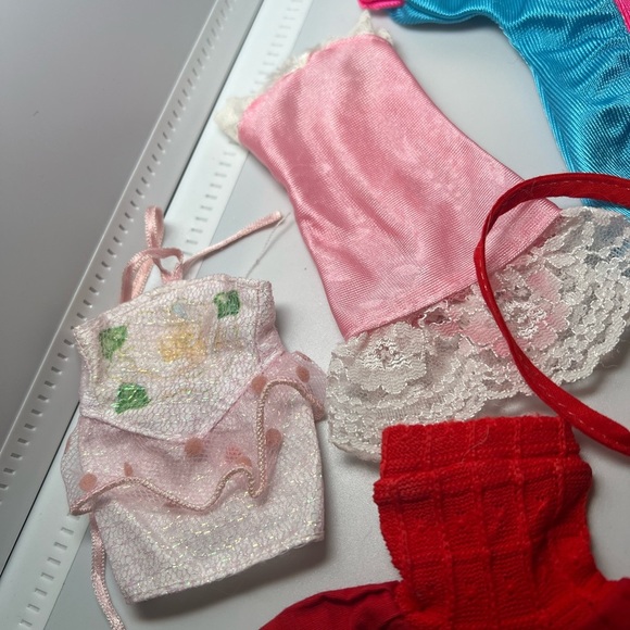 Vintage Mattel Barbie Clothes Mixed Lot Sweetheart Dress, Red Purse, - Picture 2 of 5